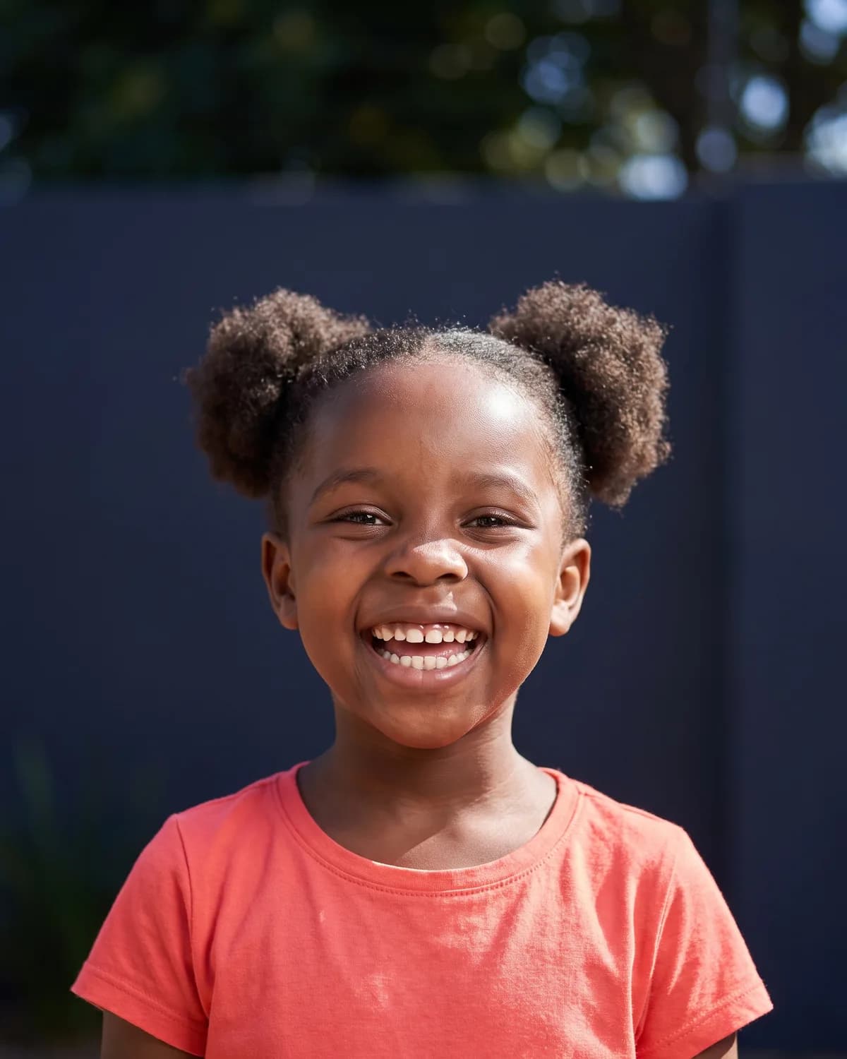 Zuri in the garden