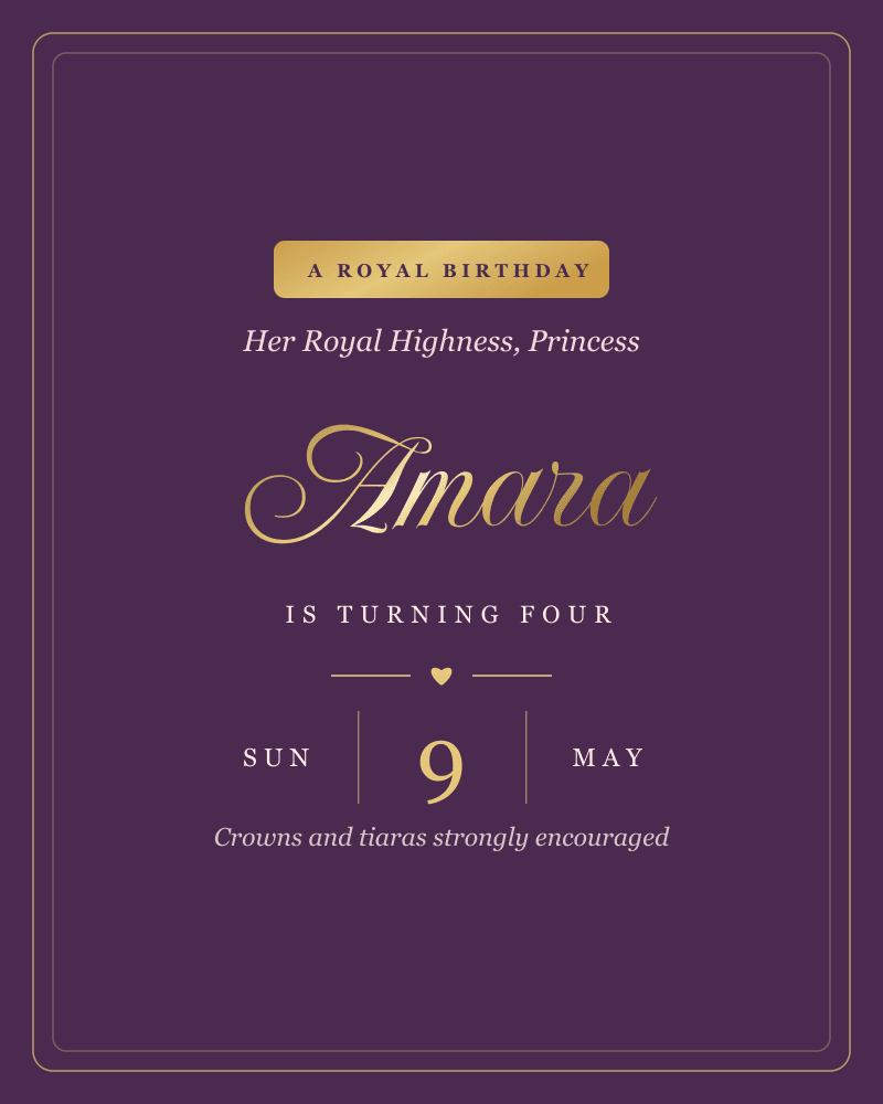 Basic Kids Birthday Template 4